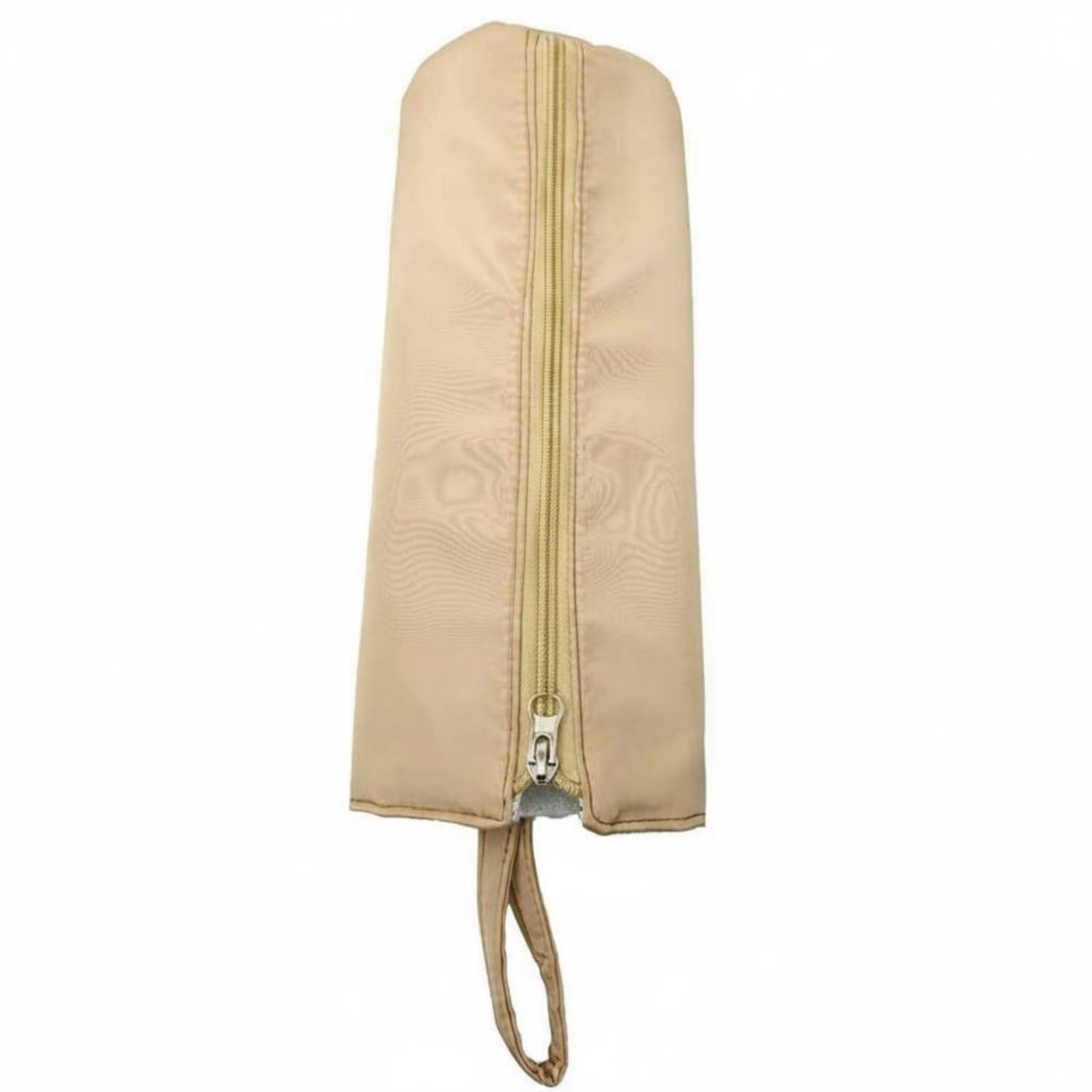 Heat Resistant Curling Iron Pouch Curling Iron Holder Bag Hangable Hair Straightener Case for Bathroom, Apricot-picture-23