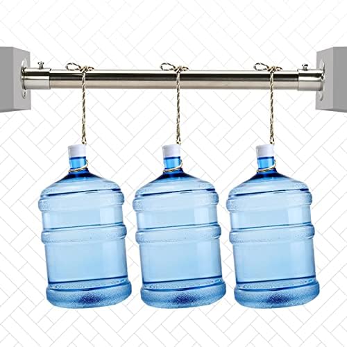 Heavy Duty Stainless Steel Closet Rod - Wall Mount Hanger for Laundry Room & Wardrobe, Supports 200lbs, Ideal for Clothes, Coats & Accessories Storage