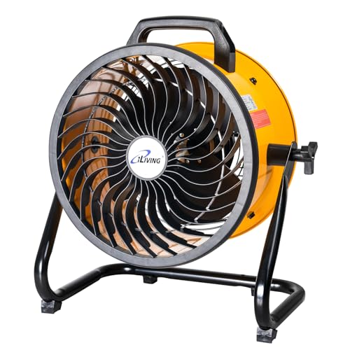 iLiving 12 in. Low Noise Turbo Fan 1139 CFM 3-Speed Portable Air Circulator for Shop, Office, Greenhouse, Home and Warehouse by iLiving - Used condition - US$57.95