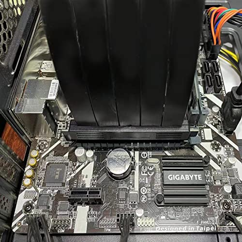 Eagolloar Cabo Riser Extensor PCIE 3.0 x16, Cabo de Extensão de Placa Gráfica GPU de Ângulo Reto Fle