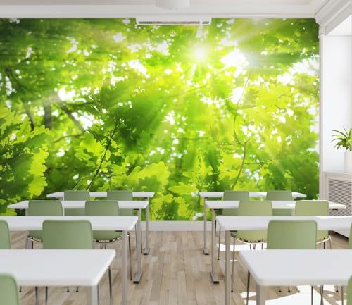 Poster Geant Mural Nature verte 3D, 274 x 254 cm. 3D Poster Geant Mural Personnalisé, pour Salon Chambre restaurant Décoration Murale