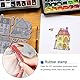 GLOBLELAND Haftstempel Aus Gummi 22x18cm Mit Haus Architektur Cottages Bäumen EVA Haftstempeln Straßenlaternen Vogel Stempelset Für Die Kartengestaltung Fotoalbum Dekoration Dekoration Scrapbooking