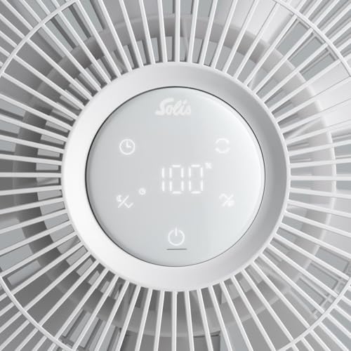 Solis Ventilateur Duo Fan à double hélice compact et orientable sans fil
