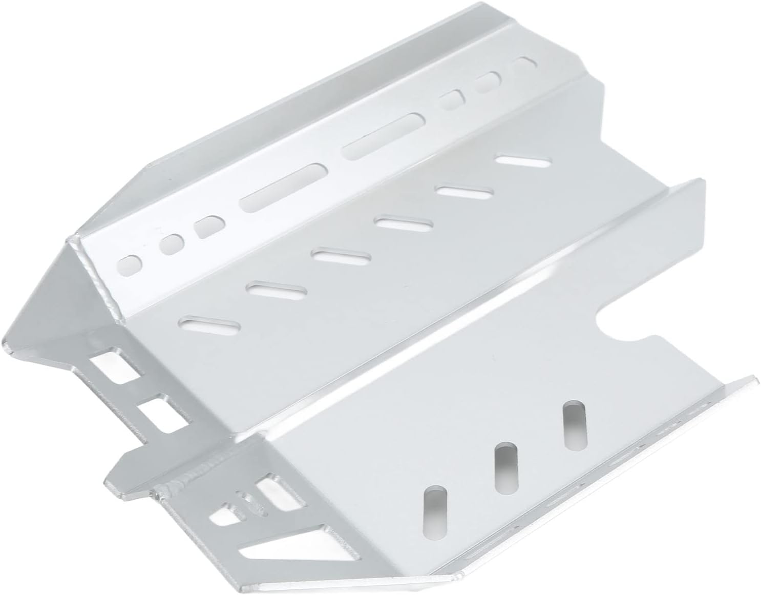 SIK Chassis Under Guard Protector, Engine Guard Chassis Skid Plate Impact Resistance Direct Installation Carbon Steel Excellent for Motorcycle(Silver)