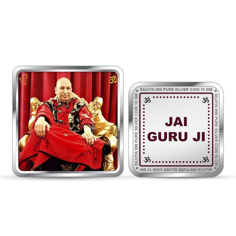 Silviya BIS Hallmarked 999 Pure Silver Guru Ji Bade Mandir Coin Square Shape (10g) | Spiritual Reminder | Temple Blessing | Unique Gift | With Certificate of Authenticity (B0DDTV3X9Z) Amazon Price History, Amazon Price Tracker