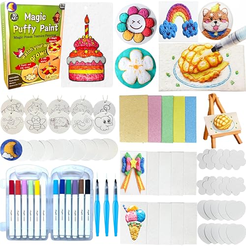Spring Breeze Valley Magic Foam Texture Painting Kit, Magic Puffy