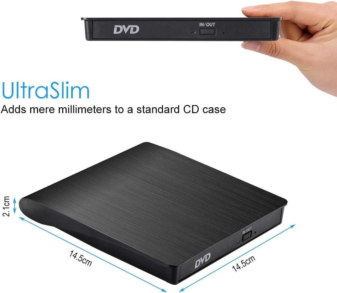 External DVD RW External Portable Ultra Slim USB 3.0 CD DVD Writer Reader