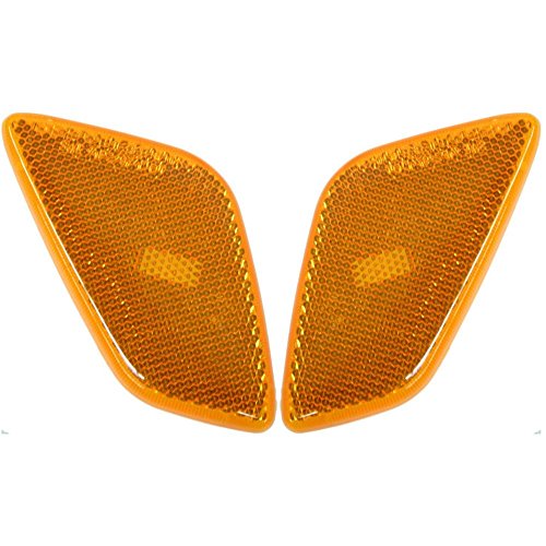 Evan Fischer Front, Driver and Passenger Side Marker Set Compatible with 1997-2006 Jeep Wrangler, Fits TJ CH2550120, CH2551120