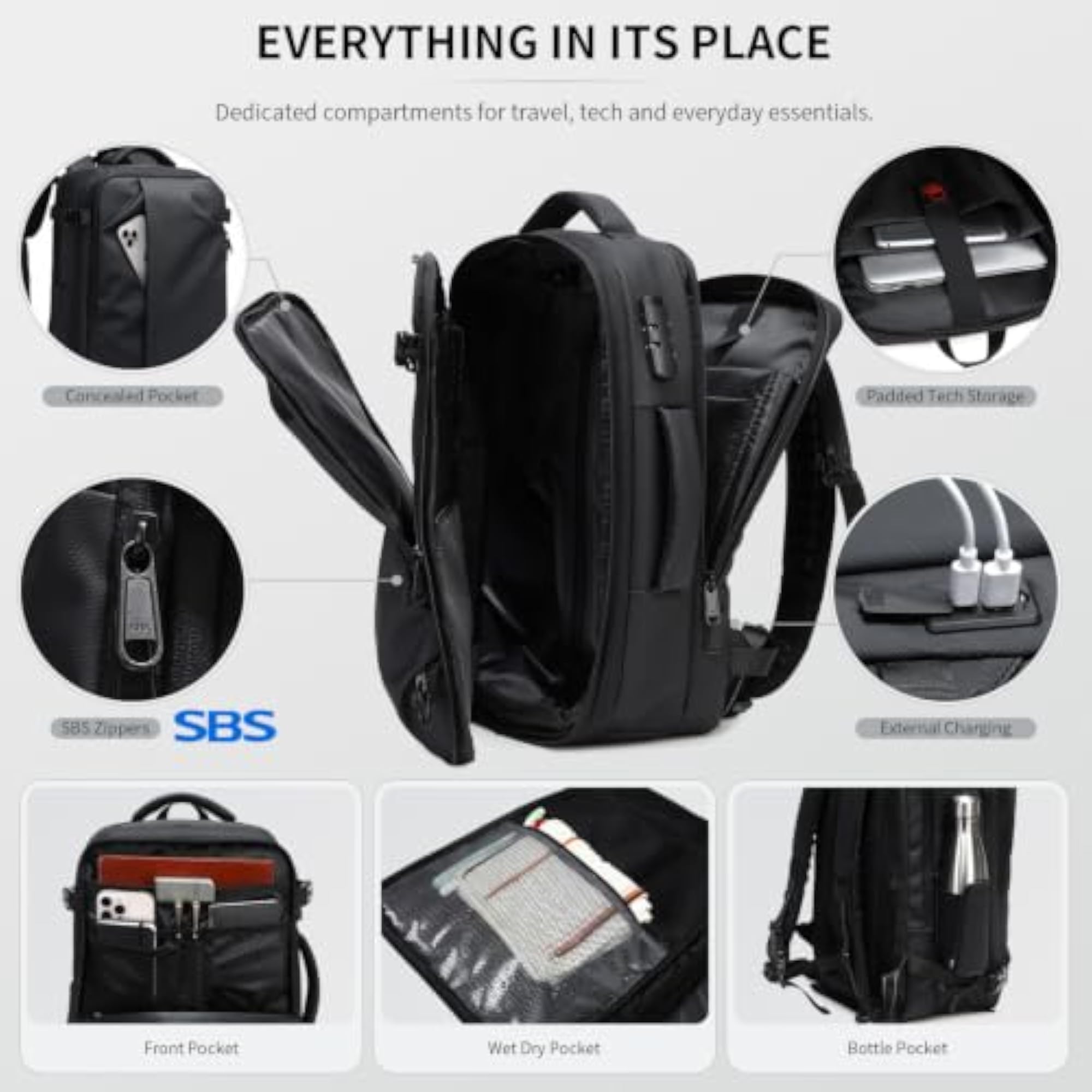 Backpack with Vacuum Compression