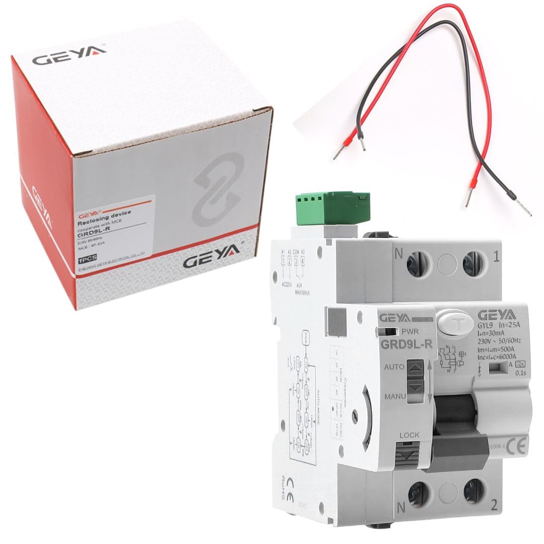 Differential Auto Rearmable Superimmunized 2P 25A 30mA 6Ka. INCLUDES CONNECTION CABLES, Sensitivity 30ma, Corriente nominal 25A - Image 2
