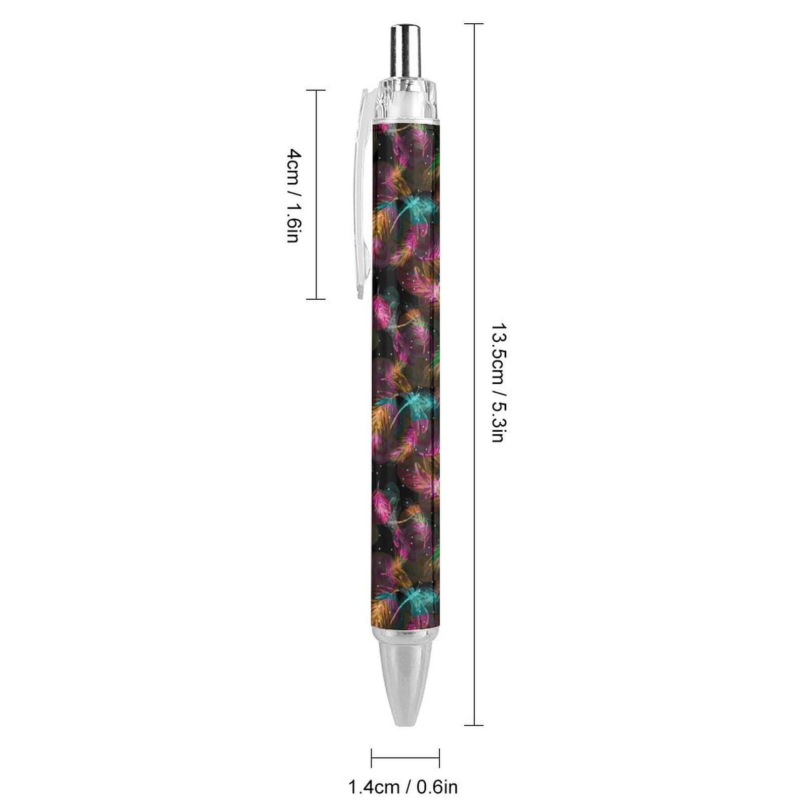 Niapessel Kugelschreiber Mit 0,5 Mm Spitze | Extra Glattes Schreiben | Einziehbar & Mit Coolen Mustern | Ideal Für Schule & Büro