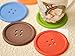 Fanku 1PC Colorful Silicone Button Coaster Cup Drinks Holder Mat Tableware Placemat