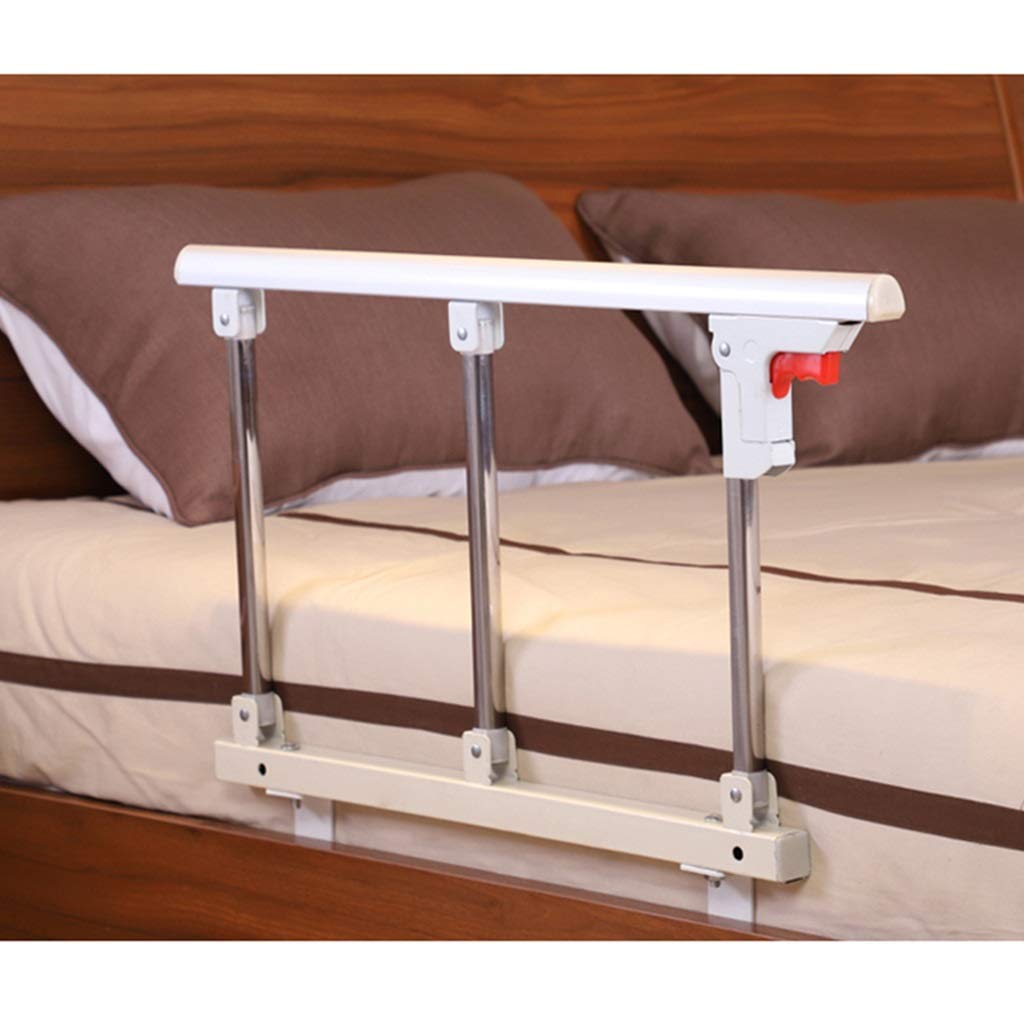 Barrière de lit Pliable, Protection latérale de sécurité pour Personnes âgées, Adultes, poignée d'assistance, barrière de lit pour handicapés, hôpital, poignée en Acier Inoxydable,