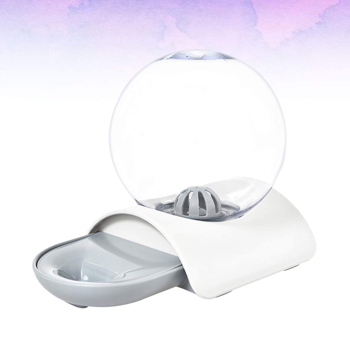 Amosfun Automatischer Wasserspender für Haustiere 2,8 Liter aus Abs und Acryl Leicht Zerlegbar für Hunde und Katzen zu Hause oder Tiergeschäft
