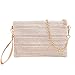 ZLM BAG US Natural Straw Boho Purse Zipper Wristlet Handbag Handmade Straw Crossbody Shoulder Bag