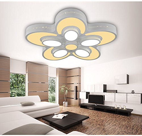 LED Deckenleuchte Mit Fernbedienung – 3 Lichtfarben, 50W, Ø 72 Cm, Weiß