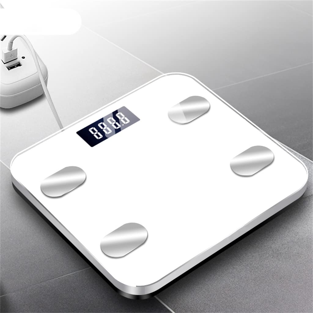 Body Fat Scale Electronic Digital Scale Smart Weight Floor Bathroom Scales Balance Weighing BMI Index(OneColor)
