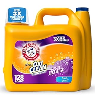 ARM & HAMMER Plus OxiClean Odor Blasters Fresh Burst, 128 Loads Liquid Laundry Detergent, 166.5 Fl oz