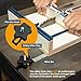 POWERTEC Table Saw Small Parts Crosscut Sled Kit w/Blade Guard, Aluminum Miter Bar, Miter Slot Stop & MDF Zero-Clearance Fence Support for Woodworking (71590)