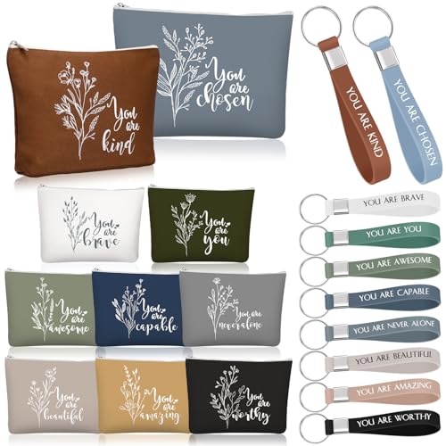 Cadeaux inspirants pour femme pour adultes avec porte-clés de gratitude