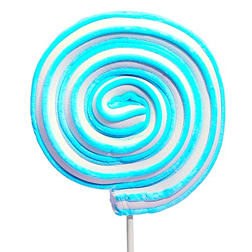 Jumbo Marshmallow Roller Pops Blue 12Piece Box