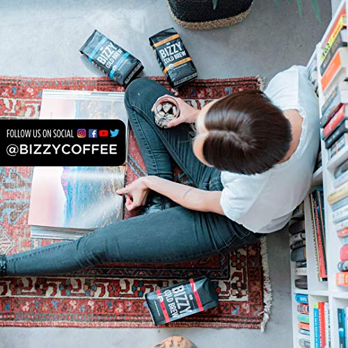 Bizzy Organic Cold Brew Coffee | Bundle | Coarse Ground Coffee | Dark & Bold 1 Lb + Espresso Blend 1 Lb | 2 Pack #TOP7