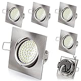 ► ZUSÄTZLICHE INFORMATIONEN | Schutzklasse IP20 | Leuchtmittel fest verbaut | Energieklasse A+ | Leuchtleistung vergleichbar mit einer herkömmlichen 40 Watt Glühbirne | einzelne und dimmbare Strahler finden Sie unten bei den Produktinformationen | Lebensdauer 30.000 Stunden | Lager und Verwaltung in Deutschland