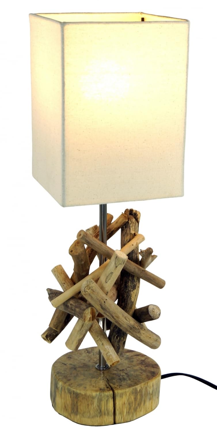 GUBI Tischleuchte 9205, Messing, Bambus-Schirm, Höhe 58 Cm