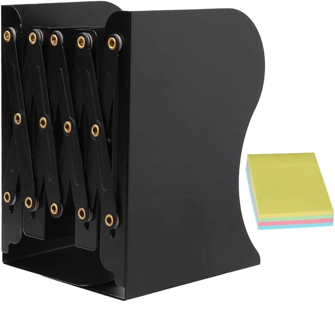 Book Ends Metal Bookends Adjustable Non Skid Heavy Duty Book Stopper Bookends