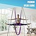 Houseables Aerial Silks, Yoga Swing, Aerial Yoga Hammock, Ariel Silk, Gymnastics Swing, Acrobatics Equipment, for Home, Indoor, Outdoor, Arial Setup, Rig, Sling, Portable, 13 Yard, Purple