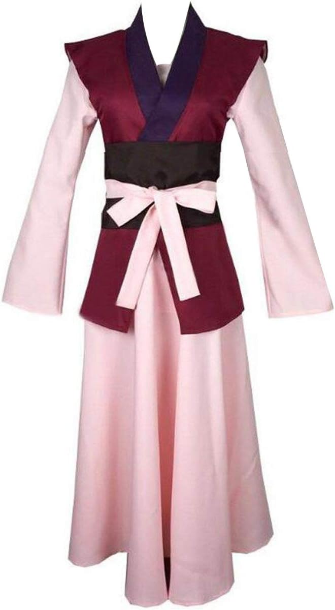 Anime Womens Costume Dress Lolita Kimono Red Suit Cosplay Costume Outfit