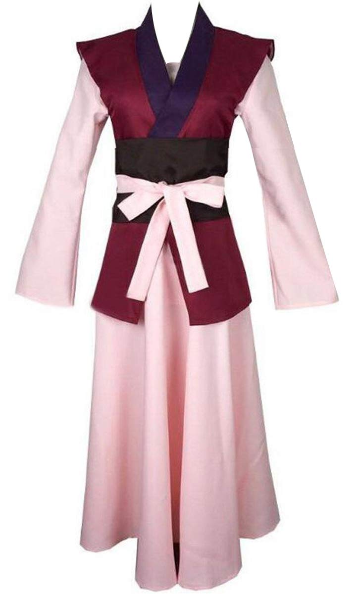 Poetic Walk Anime Womens Costume Dress Lolita Kimono Red Yona Suit Cosplay Costume Outfit