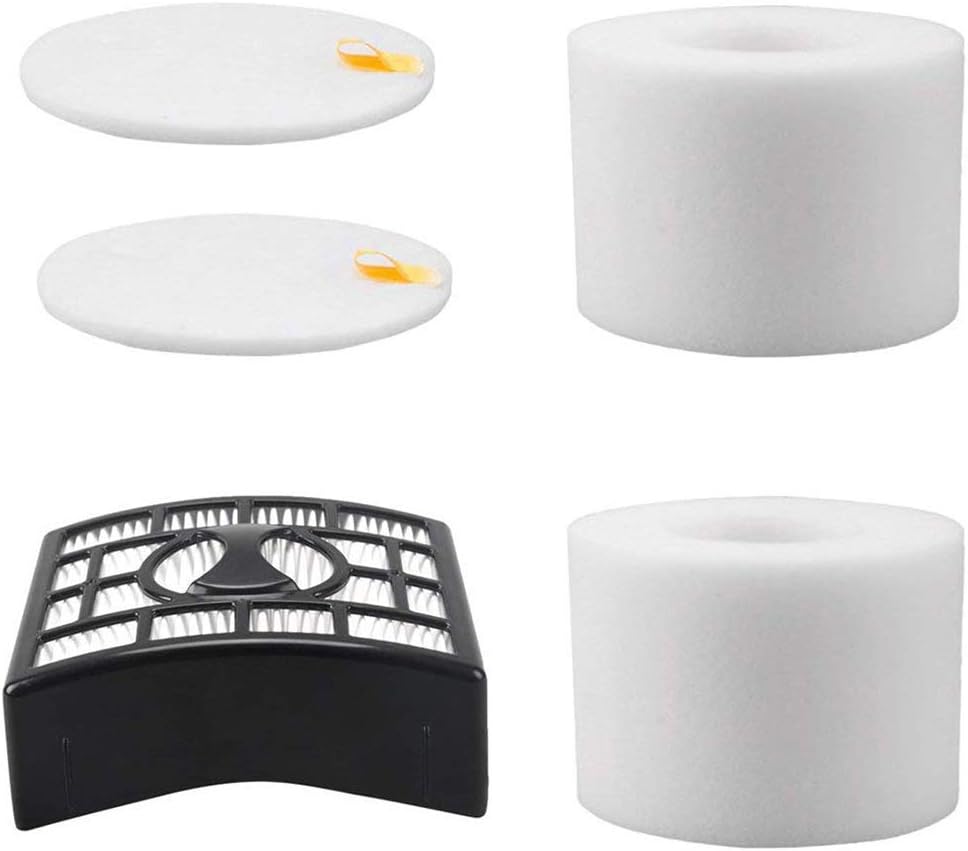 Foam and Hepa Filter for shark NZ801UK(T) filters, Replacement for NV680 NV681 NV682 NV683 NV620 NV800 NV801 NZ801 UV810 AX910 AZ910 Series for Shark-Vacuum-Hoover-Lift Away Filters