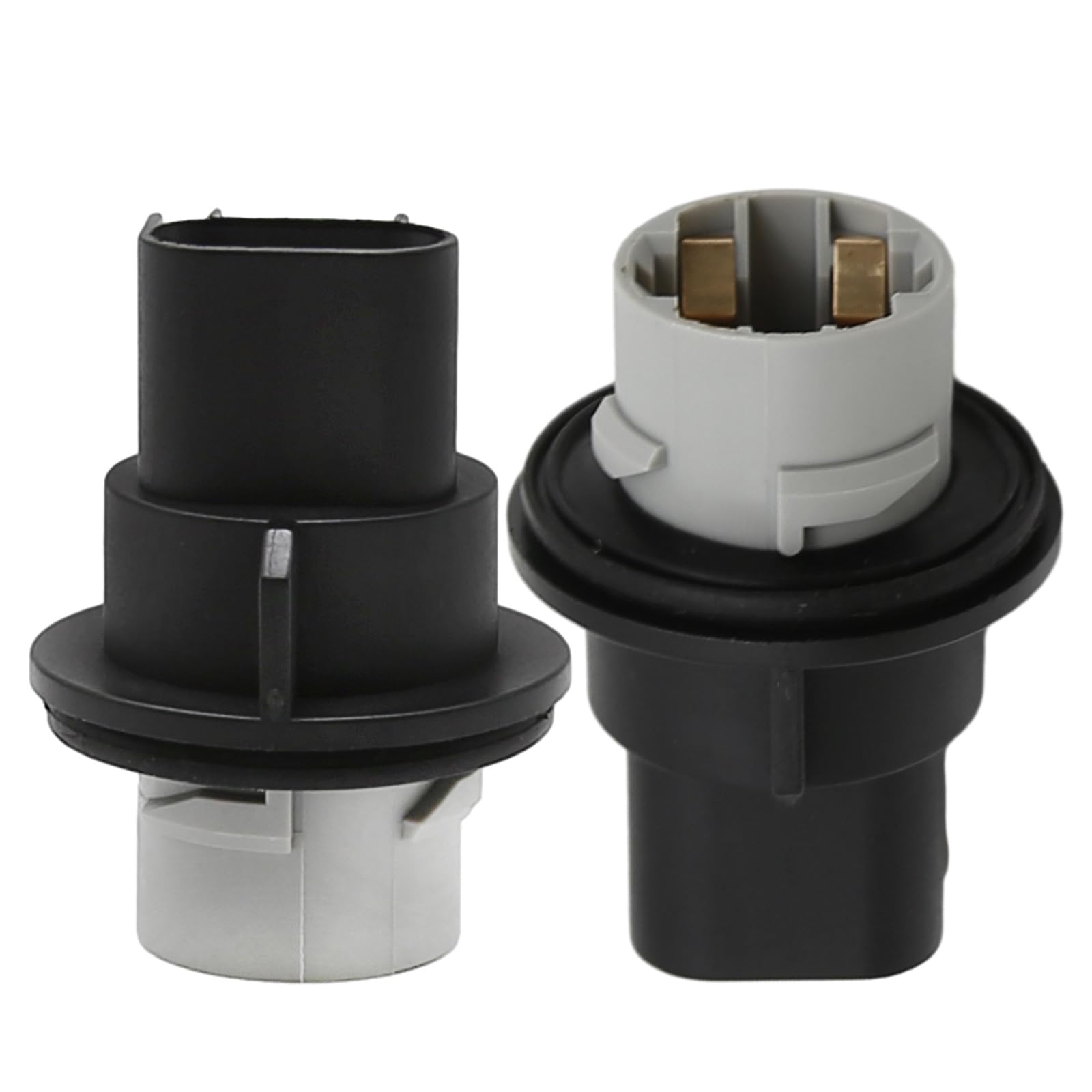2Pcs 68083021AA Turn Signal Light Bulb Holder Lamp Socket Connector 3 Pin with Rubber Sealing Ring Replacement for Dodge Ram 1500 2500 3500