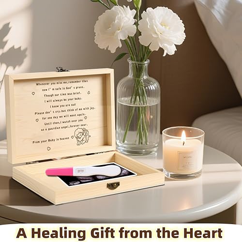 Image of Sympathy Gift Baskets for Loss of Baby Care Package for Women, Miscarriage Memorial Bereavement Gifts for Mothers Dad Baby Keepsake Box