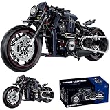 JUCYJULY Technik Motorrad Bausteine für Harley Night Luther, 623 Klemmbausteine Technik Supermotorrad Modellbausatz, MOC Rennen Motorrad Modell Bausatz Superbike Spielzeug Geschenk