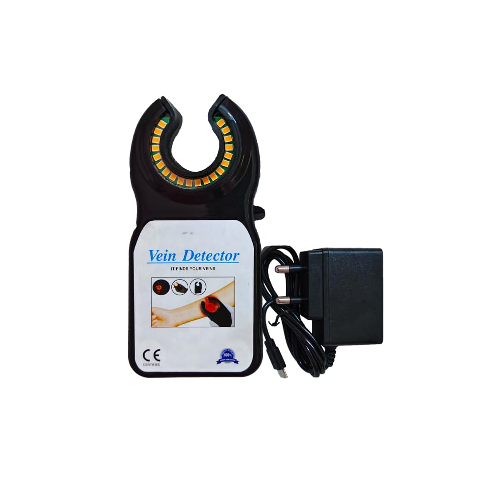 LISAMED Vein Finder Portable & Rechargeable LED Vein Locator | Visibility Locator for Adult ('C' Shaped Vein Finder)