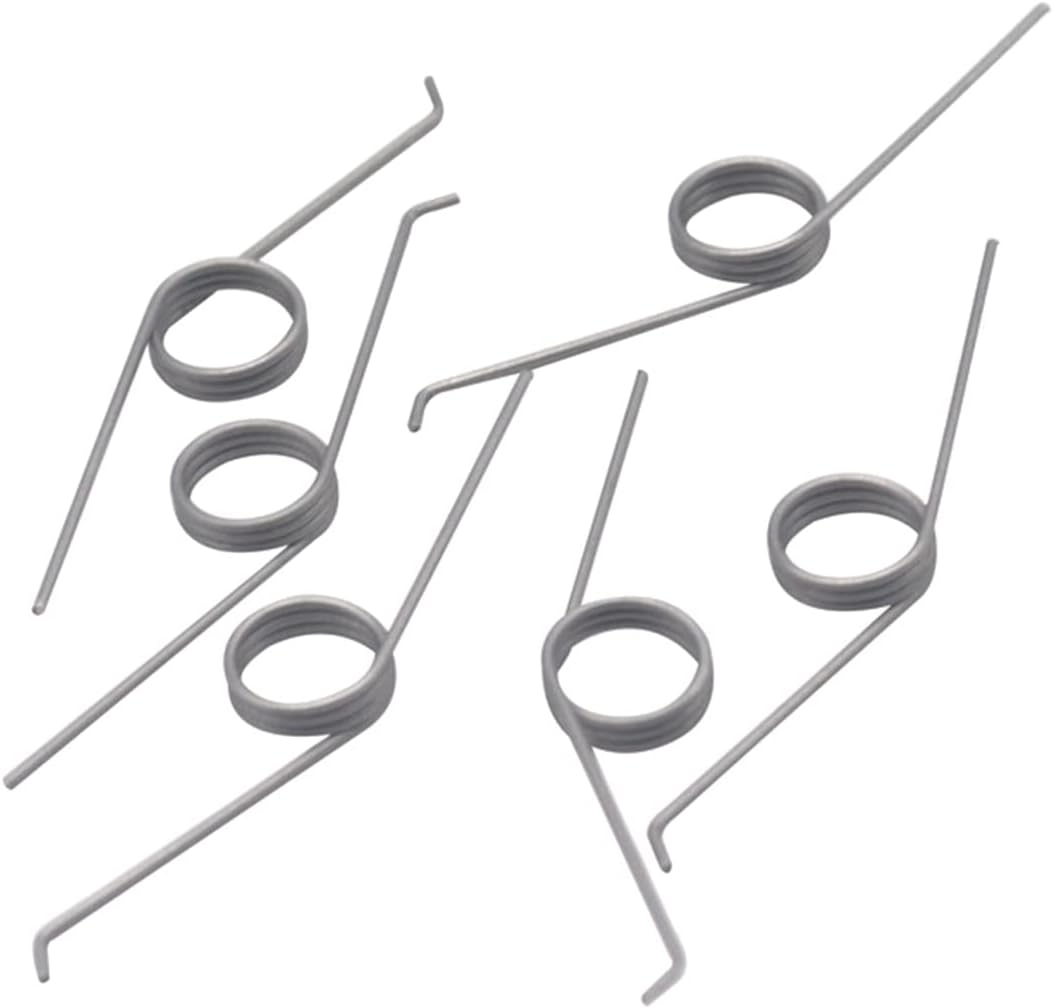 v-Shaped Spring,torsion springs，5Pcs Litter Can Adjustable Wire Diameter 0.7mm Zinc Plating 135 Degree 1x7.7x25.5mm (Color : As Show, Size : 1x7.7x25.5mm) (Color : As Show, Size : 1.0x8x40mm)