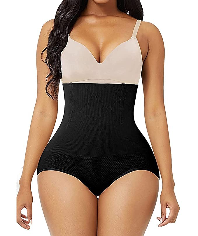 fshway High Waisted Women Waist Cincher Girdle Tummy Slimmer Sexy Thong Panty Shapewear-picture-27