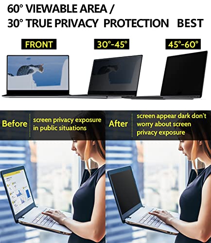 Laptop Privacy Screen 13.3 Inch 16:10 Aspect, Removable Anti Blue Light Glare Filter - Image 3