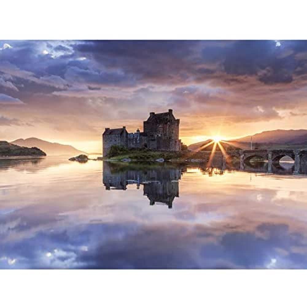 Syxaxis Eilean Donan Castle Kyle Lochalsh Scotland Photo Art Print Canvas Premium Wall Decor Poster Mural