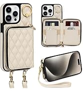 Keallce Case For IPhone 14 Pro Max 6.7'', Detachable Crossbody Case Wallet With RFID Blocking Card Slots, 360-Ring Stand, Folio Leather Protective Cover Shoulder Strap Lady For IPhone 14 Pro Max,Black - View #10