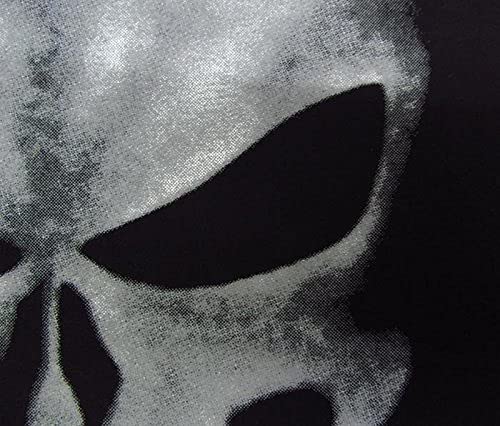 Fuman The Punisher Skull Logo - Camiseta para Hombre, diseño de Calavera, Color Negro Negro (Negro, L)