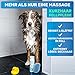 BluePet Weiche Badebürste Gummistriegel Für Kurzhaar Hunde & Katzen mit Massageeffekt I Entfernt loses Deckhaar, Staub & Schmutz I Idealer Badestriegel zum Einmassieren von Hundeshampoo