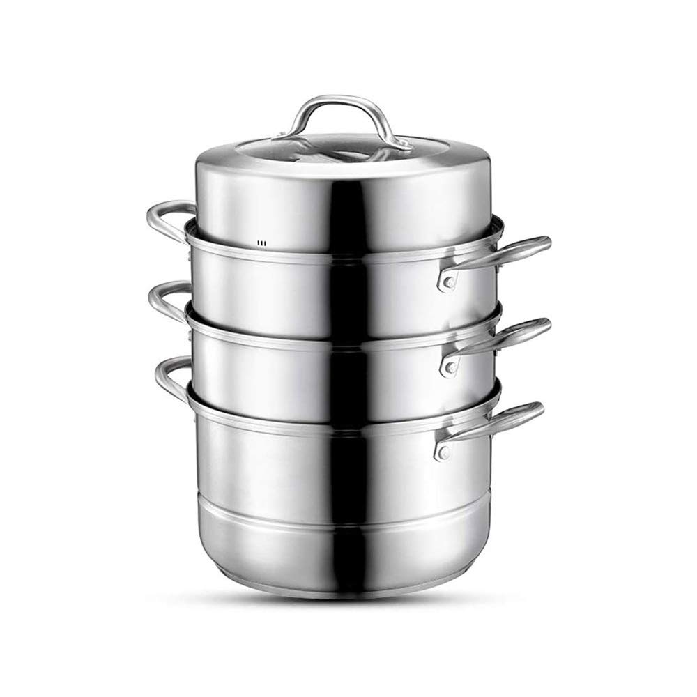 GTHTUHFD Steamer Thickened Steam Steaming Pot Stainless Steel Kitchen Cookware Bottom Pot
