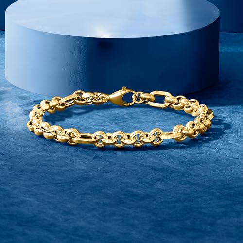 Ross-Simons Italian 18kt Yellow Gold Rolo-Link Bracelet3