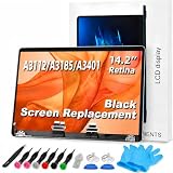 TRGSLKSS A3112 A3185 A3401 Screen Replacement for 14.2 inches MacBook Pro M4 2024 Year 3024x1964 Replacement LCD Full Assembly for EMC 8526 EMC 8623 EMC 8894 Black