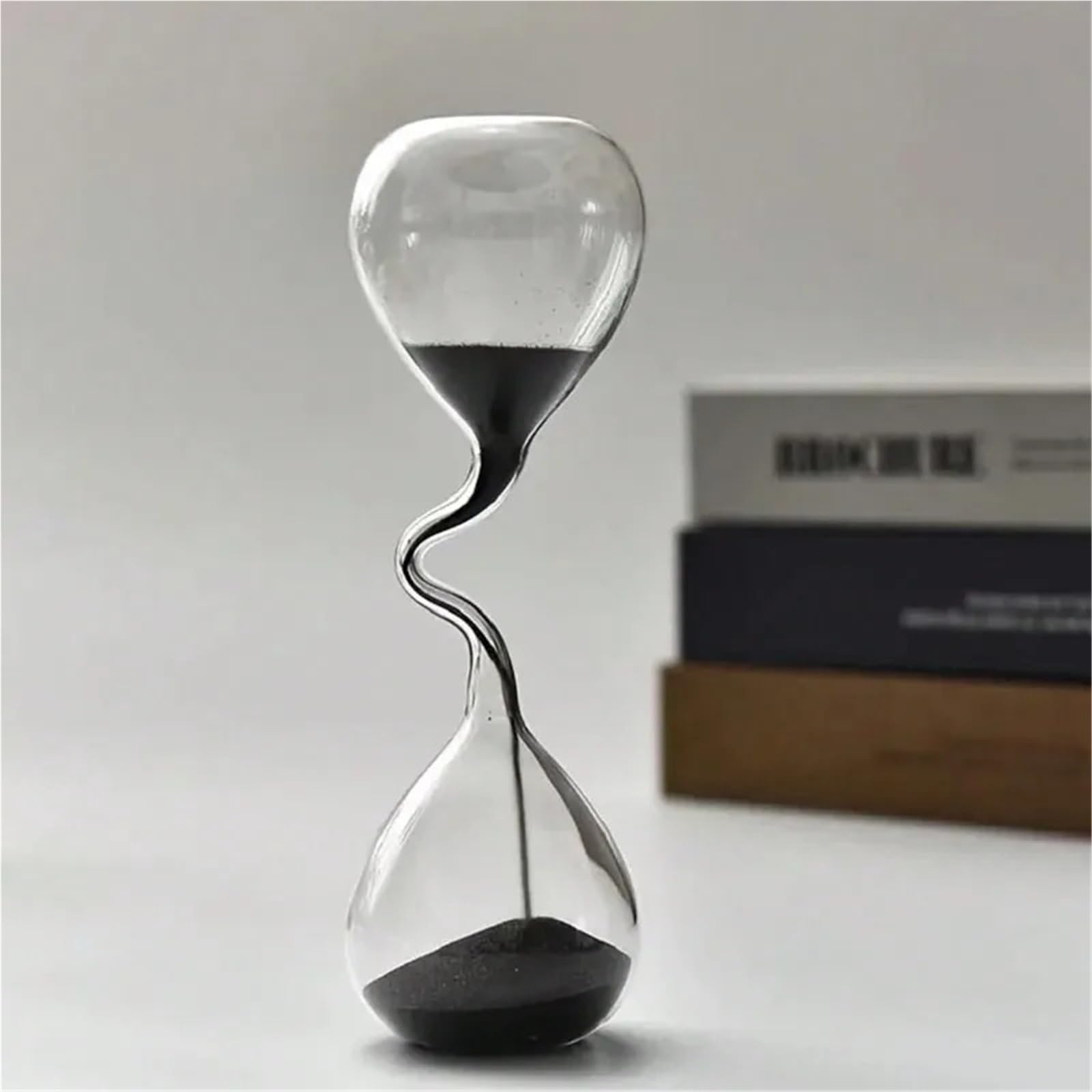 Reloj de Arena con Hermoso Cuello Delgado e Irregular, Decorativo para la Cocina y el hogar.