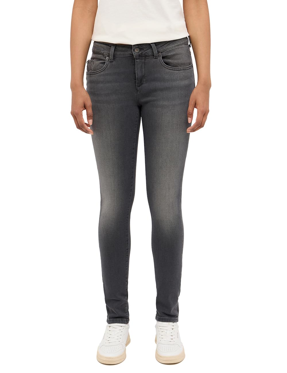 MUSTANG Quincy Skinny Women's Jeans Trousers, Gray, W26/L34