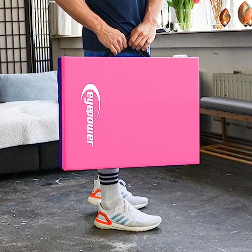 Faltbare Gymnastikmatte EYEPOWER 180 x 60 cm für vielseitige Übungen